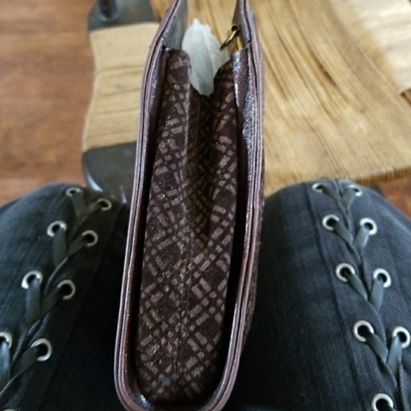 Suarez  brown Suede‎ & Leather clutch - Picture 4 of 8